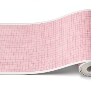 Medical Chart Paper 108mm x 25m Red Grid Roll 10pcs Modul Diagram-0