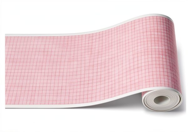 Medical Chart Paper 108mm x 25m Red Grid Roll 10pcs Modul Diagram-0