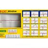 R-CAT Yellow EKG Card 3.25 x 6.75 in with Reversible Window-1