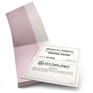 ECG Paper Depot 8.5x11 Red Grid ECG Paper 5 Pack 200 Sheets-0