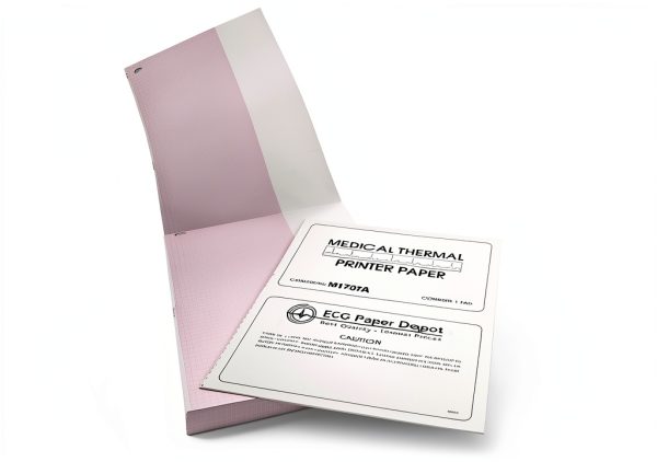 ECG Paper Depot 8.5x11 Red Grid ECG Paper 5 Pack 200 Sheets-0