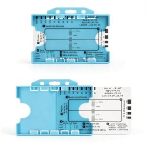 Electrocardiogram Ruler Saundra Peal Transparent PVC 7 Step Card-0