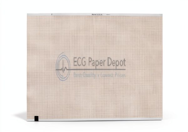 GE Compatible 226-166-06 Cardiology Paper Red Grid 8.5x11 Z-Fold-0
