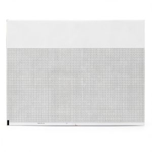 Medical Cardiology Recording Chart Paper 007983 Red Grid ZFold 8.5×11-0