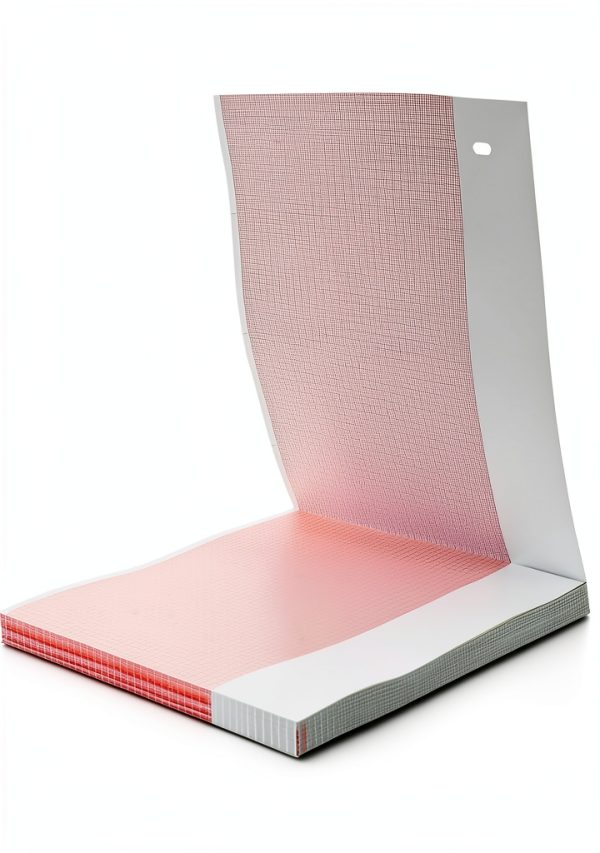 ECG Recording Paper Red Grid Thermal 8.5x138ft 150 Sheets Compatible-2