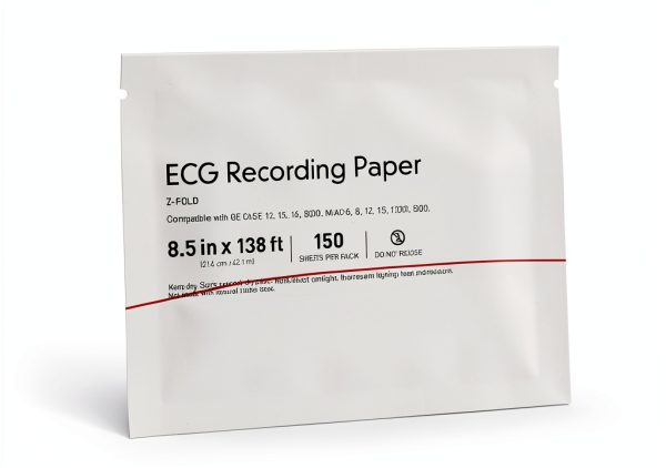 ECG Recording Paper Red Grid Thermal 8.5x138ft 150 Sheets Compatible-4