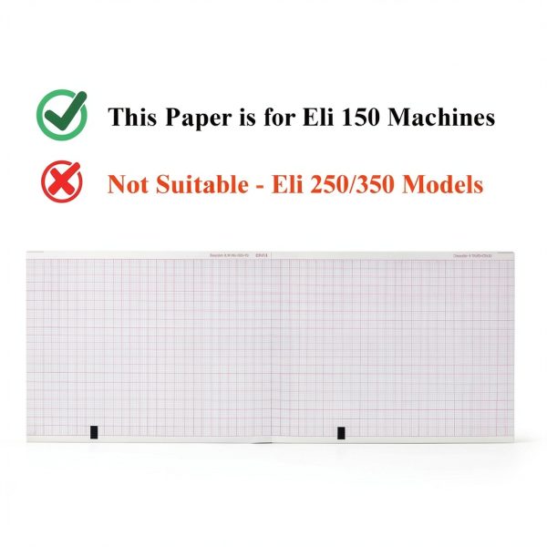 Mortara ELI 150 EKG Paper 108x140mm 200 Sheets 5 Packs-2
