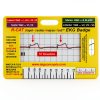 R-CAT EKG Badge by EKG Concepts - Red Plastic Cardiac Diagnostic Tool-1